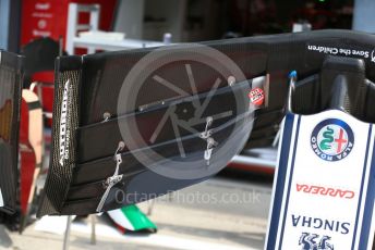 World © Octane Photographic Ltd. Formula 1 – Italian GP - Pit lane. Alfa Romeo Racing C38. Autodromo Nazionale Monza, Monza, Italy. Thursday 4th September 2019.
