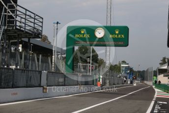 World © Octane Photographic Ltd. Formula 1 – Italian GP - Pit lane exit. Autodromo Nazionale Monza, Monza, Italy. Thursday 4th September 2019.