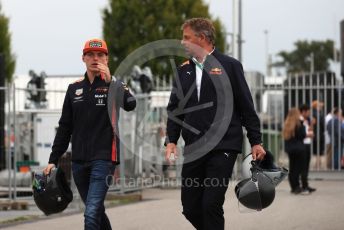 World © Octane Photographic Ltd. Formula 1 – Italian GP - Paddock. Aston Martin Red Bull Racing RB15 – Max Verstappen. Autodromo Nazionale Monza, Monza, Italy. Friday 6th September 2019.