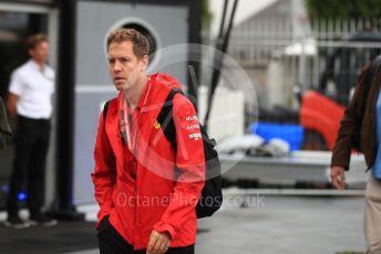 World © Octane Photographic Ltd. Formula 1 – Italian GP - Paddock. Scuderia Ferrari SF90 – Sebastian Vettel. Autodromo Nazionale Monza, Monza, Italy. Friday 6th September 2019.