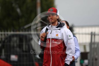 World © Octane Photographic Ltd. Formula 1 – Italian GP - Paddock. Alfa Romeo Racing C38 – Antonio Giovinazzi. Autodromo Nazionale Monza, Monza, Italy. Friday 6th September 2019.