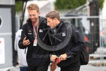 World © Octane Photographic Ltd. Formula 1 – Italian GP - Paddock. Rich Energy Haas F1 Team VF19 – Romain Grosjean. Autodromo Nazionale Monza, Monza, Italy. Friday 6th September 2019.