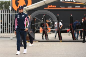 World © Octane Photographic Ltd. Formula 1 – Italian GP - Paddock. SportPesa Racing Point RP19 – Lance Stroll. Autodromo Nazionale Monza, Monza, Italy. Friday 6th September 2019.