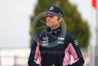 World © Octane Photographic Ltd. Formula 1 – Italian GP - Paddock. SportPesa Racing Point RP19 – Lance Stroll. Autodromo Nazionale Monza, Monza, Italy. Friday 6th September 2019.