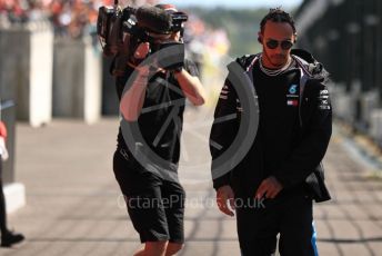World © Octane Photographic Ltd. Formula 1 – Japanese GP - Drivers’ Parade. Mercedes AMG Petronas Motorsport AMG F1 W10 EQ Power+ - Lewis Hamilton. Suzuka Circuit, Suzuka, Japan. Sunday 13th October 2019.
