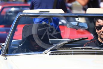 World © Octane Photographic Ltd. Formula 1 – Japanese GP - Drivers’ Parade. Mercedes AMG Petronas Motorsport AMG F1 W10 EQ Power+ - Lewis Hamilton. Suzuka Circuit, Suzuka, Japan. Sunday 13th October 2019.