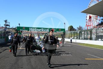 World © Octane Photographic Ltd. Formula 1 – Japanese GP - Grid. Mercedes AMG Petronas Motorsport AMG F1 W10 EQ Power+ - Valtteri Bottas. Suzuka Circuit, Suzuka, Japan. Sunday 13th October 2019.