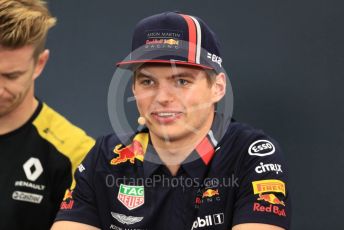 World © Octane Photographic Ltd. Formula 1 – Singapore GP. FIA Drivers Press Conference. Aston Martin Red Bull Racing – Max Verstappen. Suzuka Circuit, Suzuka, Japan. Thursday 10th October 2019.