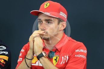 World © Octane Photographic Ltd. Formula 1 – Singapore GP. FIA Drivers Press Conference. Scuderia Ferrari – Charles Leclerc. Suzuka Circuit, Suzuka, Japan. Thursday 10th October 2019.