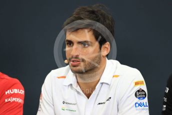 World © Octane Photographic Ltd. Formula 1 – Japanese GP - FIA Drivers Press Conference. McLaren – Carlos Sainz. Suzuka Circuit, Suzuka, Japan. Thursday 10th October 2019.