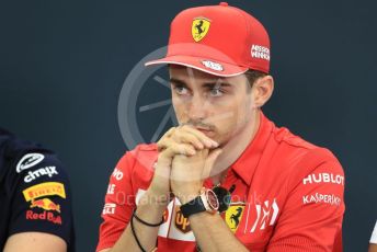 World © Octane Photographic Ltd. Formula 1 – Singapore GP. FIA Drivers Press Conference. Scuderia Ferrari – Charles Leclerc. Suzuka Circuit, Suzuka, Japan. Thursday 10th October 2019.