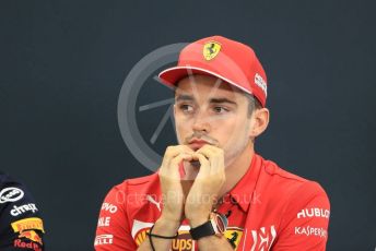 World © Octane Photographic Ltd. Formula 1 – Singapore GP. FIA Drivers Press Conference. Scuderia Ferrari – Charles Leclerc. Suzuka Circuit, Suzuka, Japan. Thursday 10th October 2019.