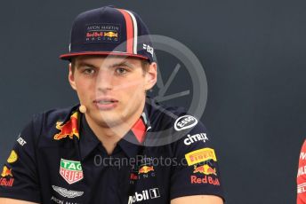 World © Octane Photographic Ltd. Formula 1 – Singapore GP. FIA Drivers Press Conference. Aston Martin Red Bull Racing – Max Verstappen. Suzuka Circuit, Suzuka, Japan. Thursday 10th October 2019.