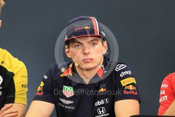 World © Octane Photographic Ltd. Formula 1 – Singapore GP. FIA Drivers Press Conference. Aston Martin Red Bull Racing – Max Verstappen. Suzuka Circuit, Suzuka, Japan. Thursday 10th October 2019.