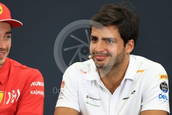 World © Octane Photographic Ltd. Formula 1 – Japanese GP - FIA Drivers Press Conference. McLaren – Carlos Sainz. Suzuka Circuit, Suzuka, Japan. Thursday 10th October 2019.