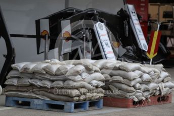World © Octane Photographic Ltd. Formula 1 – Japanese GP - Evening teardown and Typhoon Hagibis preparations. Alfa Romeo Racing. Suzuka Circuit, Suzuka, Japan. Friday 11th October 2019.
