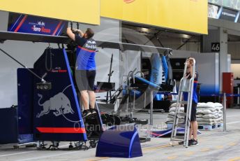 World © Octane Photographic Ltd. Formula 1 – Japanese GP - Evening teardown and Typhoon Hagibis preparations. Scuderia Toro Rosso. Suzuka Circuit, Suzuka, Japan. Friday 11th October 2019.