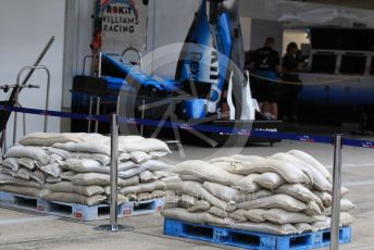 World © Octane Photographic Ltd. Formula 1 – Japanese GP - Evening teardown and Typhoon Hagibis preparations. ROKiT Williams Racing. Suzuka Circuit, Suzuka, Japan. Friday 11th October 2019.