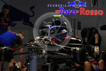World © Octane Photographic Ltd. Formula 1 – Japanese GP - Evening teardown and Typhoon Hagibis preparations. Scuderia Toro Rosso. Suzuka Circuit, Suzuka, Japan. Friday 11th October 2019.