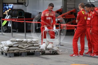 World © Octane Photographic Ltd. Formula 1 – Japanese GP - Evening teardown and Typhoon Hagibis preparations. Scuderia Ferrari. Suzuka Circuit, Suzuka, Japan. Friday 11th October 2019.