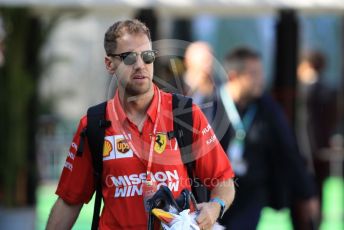 World © Octane Photographic Ltd. Formula 1 – Japanese GP - Paddock. Scuderia Ferrari SF90 – Sebastian Vettel. Suzuka Circuit, Suzuka, Japan. Thursday 10th October 2019.