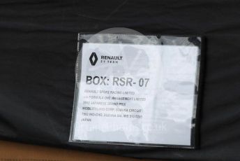 World © Octane Photographic Ltd. Formula 1 – Japanese GP - Paddock. Renault new parts delivery. Suzuka Circuit, Suzuka, Japan. Thursday 10th October 2019.