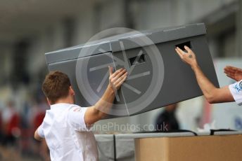 World © Octane Photographic Ltd. Formula 1 – Japanese GP - Paddock. McLaren unpacking new parts. Suzuka Circuit, Suzuka, Japan. Thursday 10th October 2019.