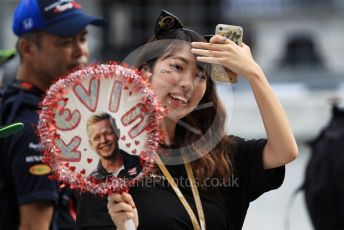 World © Octane Photographic Ltd. Formula 1 – Japanese GP - Paddock. Scuderia Fans in the Pitlane. Suzuka Circuit, Suzuka, Japan. Thursday 10th October 2019.