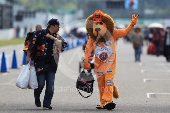 World © Octane Photographic Ltd. Formula 1 – Japanese GP - Paddock. Scuderia Le-Go Max Fan in the Pitlane. Suzuka Circuit, Suzuka, Japan. Thursday 10th October 2019.