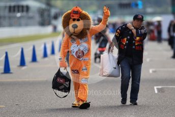 World © Octane Photographic Ltd. Formula 1 – Japanese GP - Paddock. Scuderia Le-Go Max Fan in the Pitlane. Suzuka Circuit, Suzuka, Japan. Thursday 10th October 2019.