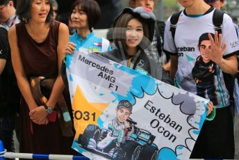 World © Octane Photographic Ltd. Formula 1 – Japanese GP - Paddock. Scuderia Fans in the Pitlane. Suzuka Circuit, Suzuka, Japan. Thursday 10th October 2019.