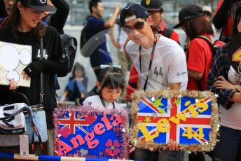 World © Octane Photographic Ltd. Formula 1 – Japanese GP - Paddock. Scuderia Fans in the Pitlane. Suzuka Circuit, Suzuka, Japan. Thursday 10th October 2019.