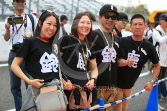 World © Octane Photographic Ltd. Formula 1 – Japanese GP - Paddock. Scuderia Fans in the Pitlane. Suzuka Circuit, Suzuka, Japan. Thursday 10th October 2019.