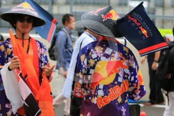 World © Octane Photographic Ltd. Formula 1 – Japanese GP - Paddock. Scuderia Fans in the Pitlane. Suzuka Circuit, Suzuka, Japan. Thursday 10th October 2019.