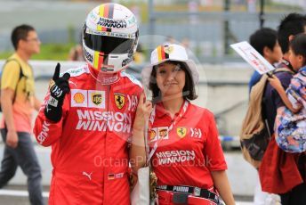 World © Octane Photographic Ltd. Formula 1 – Japanese GP - Paddock. Scuderia Fans in the Pitlane. Suzuka Circuit, Suzuka, Japan. Thursday 10th October 2019.