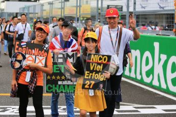 World © Octane Photographic Ltd. Formula 1 – Japanese GP - Paddock. Scuderia Fans in the Pitlane. Suzuka Circuit, Suzuka, Japan. Thursday 10th October 2019.