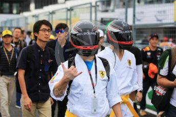 World © Octane Photographic Ltd. Formula 1 – Japanese GP - Paddock. Scuderia Fans in the Pitlane. Suzuka Circuit, Suzuka, Japan. Thursday 10th October 2019.