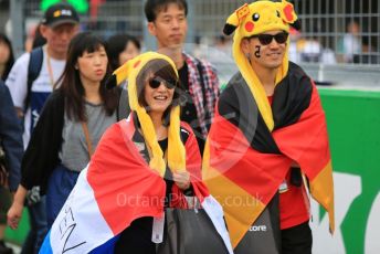 World © Octane Photographic Ltd. Formula 1 – Japanese GP - Paddock. Scuderia Fans in the Pitlane. Suzuka Circuit, Suzuka, Japan. Thursday 10th October 2019.