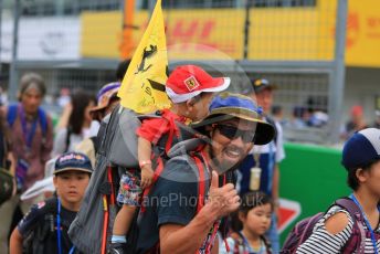 World © Octane Photographic Ltd. Formula 1 – Japanese GP - Paddock. Scuderia Fans in the Pitlane. Suzuka Circuit, Suzuka, Japan. Thursday 10th October 2019.