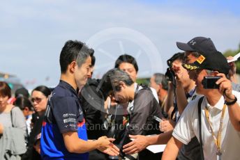 World © Octane Photographic Ltd. Formula 1 – Japanese GP - Paddock. Scuderia Toro Rosso - Naoki Yamamoto. Suzuka Circuit, Suzuka, Japan. Thursday 10th October 2019.