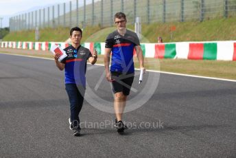 World © Octane Photographic Ltd. Formula 1 – Japanese GP - Paddock. Scuderia Toro Rosso - Naoki Yamamoto. Suzuka Circuit, Suzuka, Japan. Thursday 10th October 2019.