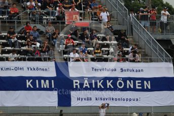 World © Octane Photographic Ltd. Formula 1 – Japanese GP - Practice 1. Kimi Raikkonen fans. Suzuka Circuit, Suzuka, Japan. Friday 11th October 2019.
