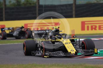 World © Octane Photographic Ltd. Formula 1 – Japanese GP - Practice 1. Renault Sport F1 Team RS19 – Nico Hulkenberg and Haas F1 Team VF19 – Kevin Magnussen. Suzuka Circuit, Suzuka, Japan. Friday 11th October 2019.
