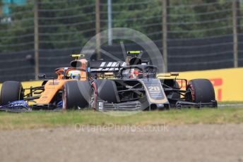 World © Octane Photographic Ltd. Formula 1 – Japanese GP - Practice 1. Haas F1 Team VF19 – Kevin Magnussen and McLaren MCL34 – Lando Norris. Suzuka Circuit, Suzuka, Japan. Friday 11th October 2019.