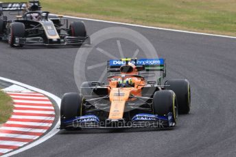 World © Octane Photographic Ltd. Formula 1 – Japanese GP - Practice 1. McLaren MCL34 – Lando Norris and Haas F1 Team VF19 – Romain Grosjean. Suzuka Circuit, Suzuka, Japan. Friday 11th October 2019.