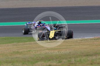 World © Octane Photographic Ltd. Formula 1 – Japanese GP - Practice 1. Renault Sport F1 Team RS19 – Daniel Ricciardo and Scuderia Toro Rosso - Naoki Yamamoto. Suzuka Circuit, Suzuka, Japan. Friday 11th October 2019.