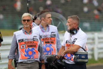 World © Octane Photographic Ltd. Formula 1 – Japanese GP - Practice 2. Damon Hill and Paul deResta of Sky Sports F1s. Suzuka Circuit, Suzuka, Japan. Friday 11th October 2019.