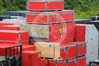 World © Octane Photographic Ltd. Formula 1 – Japanese GP - Practice 2. Scuderia Ferrari shipping containers. Suzuka Circuit, Suzuka, Japan. Friday 11th October 2019.