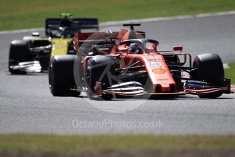 World © Octane Photographic Ltd. Formula 1 – Japanese GP - Qualifying. Scuderia Ferrari SF90 – Sebastian Vettel and Renault Sport F1 Team RS19 – Nico Hulkenberg. Suzuka Circuit, Suzuka, Japan. Sunday 13th October 2019.