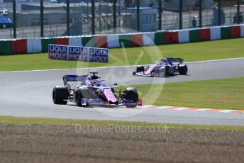World © Octane Photographic Ltd. Formula 1 – Japanese GP - Qualifying. SportPesa Racing Point RP19 – Sergio Perez and Lance Stroll. Suzuka Circuit, Suzuka, Japan. Sunday 13th October 2019.